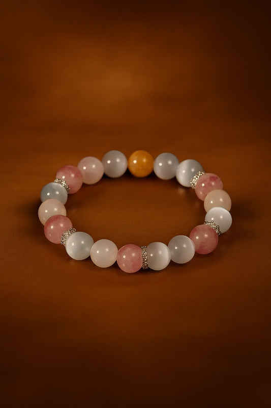 Twilight Heart Love Crystal Bracelet - Atelier Crystals